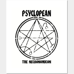 Psyclopean - The Necronomicon vintage sigil Posters and Art